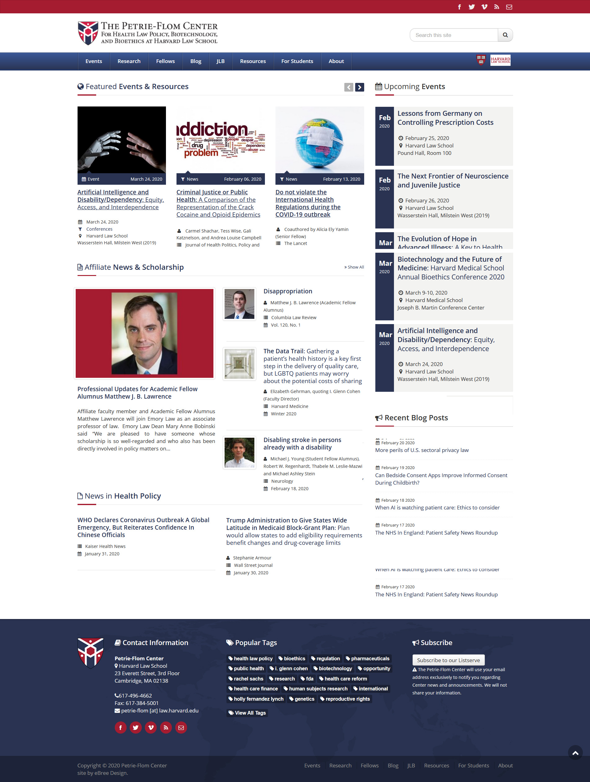  https://petrieflom.law.harvard.edu screenshot
