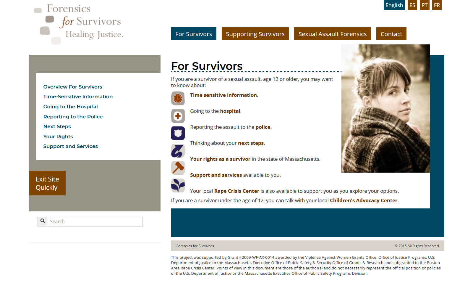 www.surviverape.org &copy; by eBree Web Design